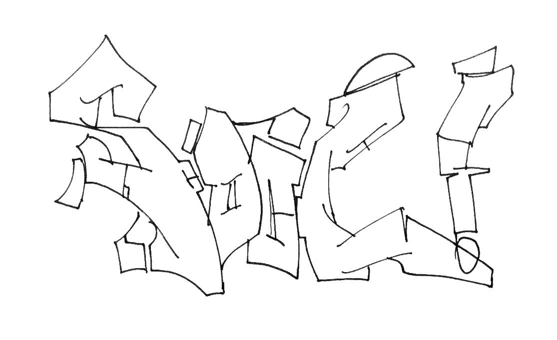 Graffiti Sketch - Photo by Fhil - asyl, sool, 524 (2016)