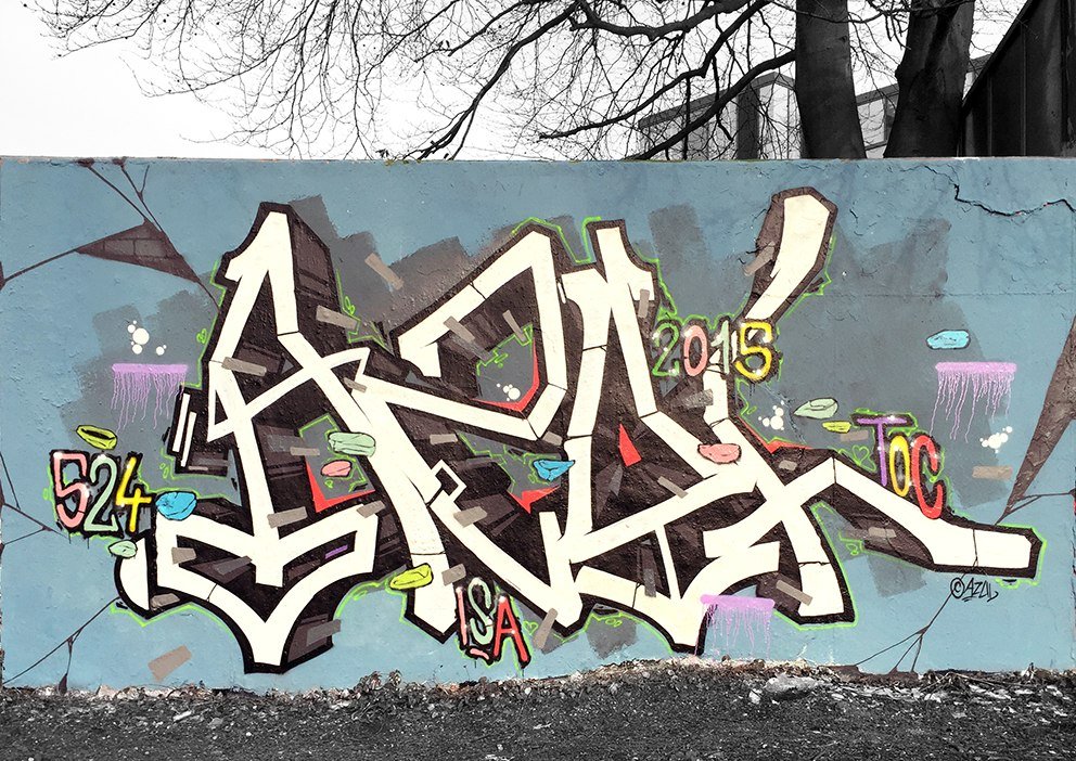 Graffiti Wall in Köln - Photo by Fhil - Cologne, Köln, Braunsfeld (2015)