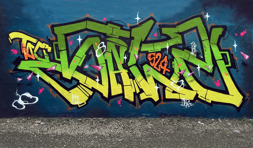 Graffiti Wall in Köln - Photo by Fhil - Cologne, Köln, Braunsfeld (2016)