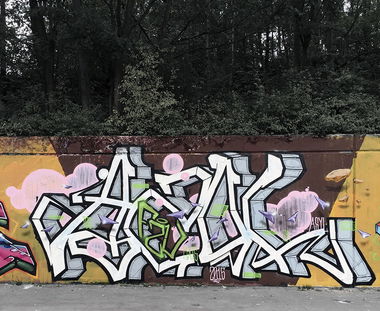 Graffiti Wall in Neuss - Photo by Fhil - Cologne, Köln, Braunsfeld (2015)