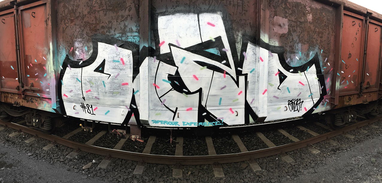 Graffiti Artwork - Photo by Fhil - Greece, Ouzo, TOC (2016)