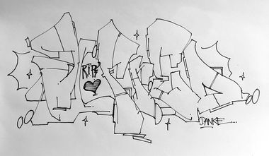 Graffiti Sketch - Photo by Fhil (2017)