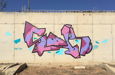 Graffiti Wall - Photo by Fhil - Spain, Ouzo, Zook (2017)