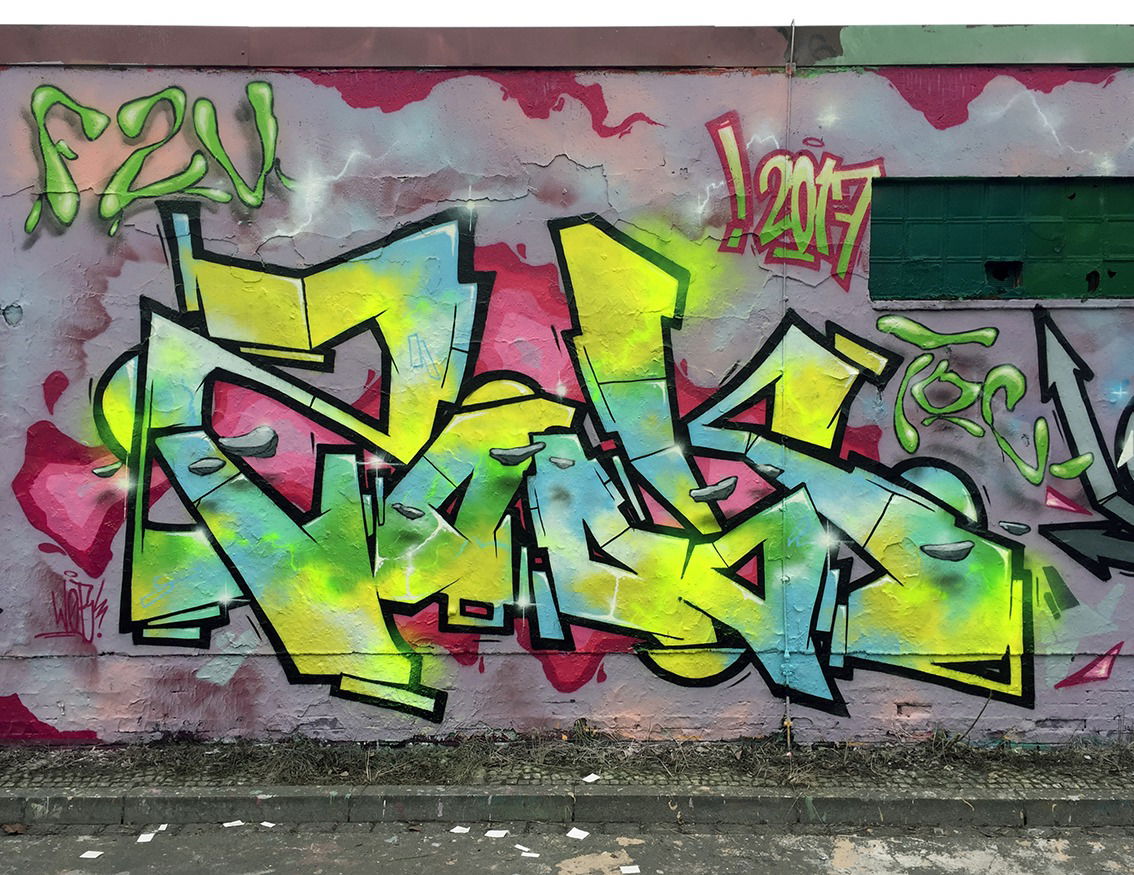 Graffiti Wall - Photo by Fhil - Asyl, Hall, Wolfsburg (2017)