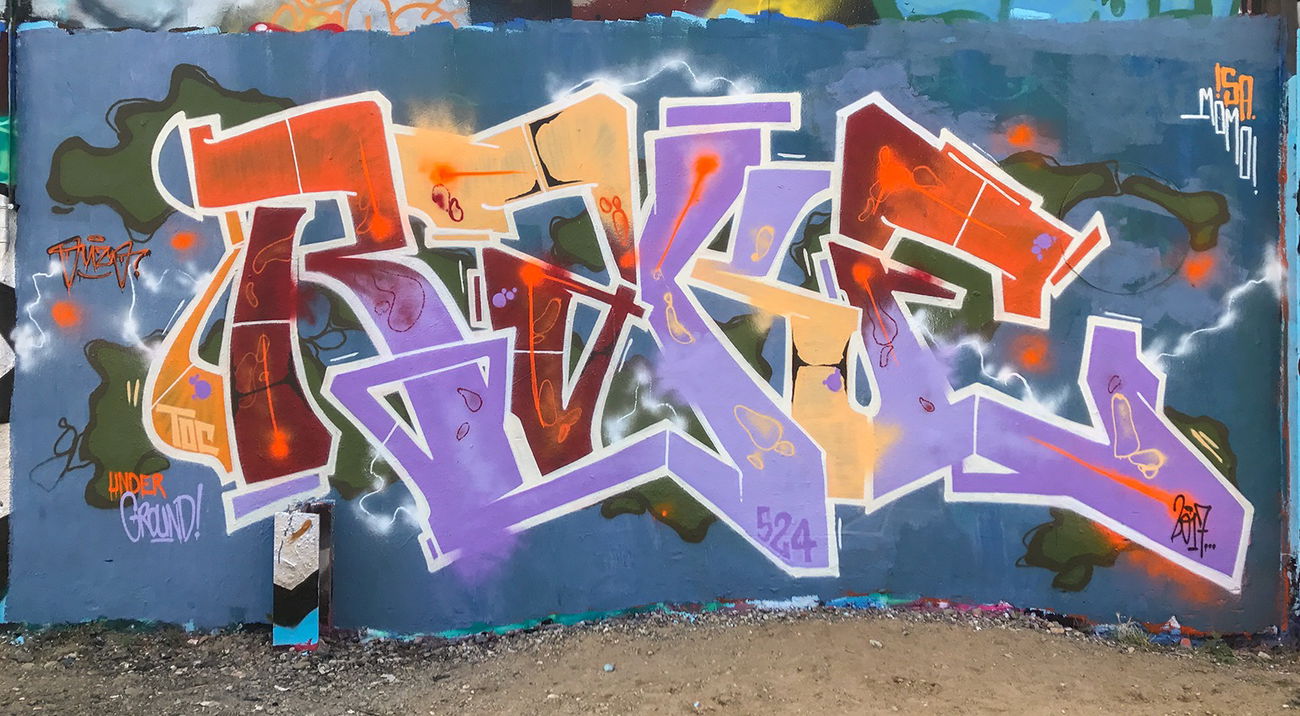 Graffiti Wall in Köln - Photo by Fhil - Cologne, Köln, Asyl (2017)