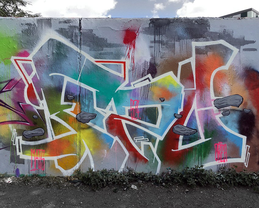 Graffiti Wall in Köln - Photo by Fhil - Cologne, Köln, Braunsfeld (2015)