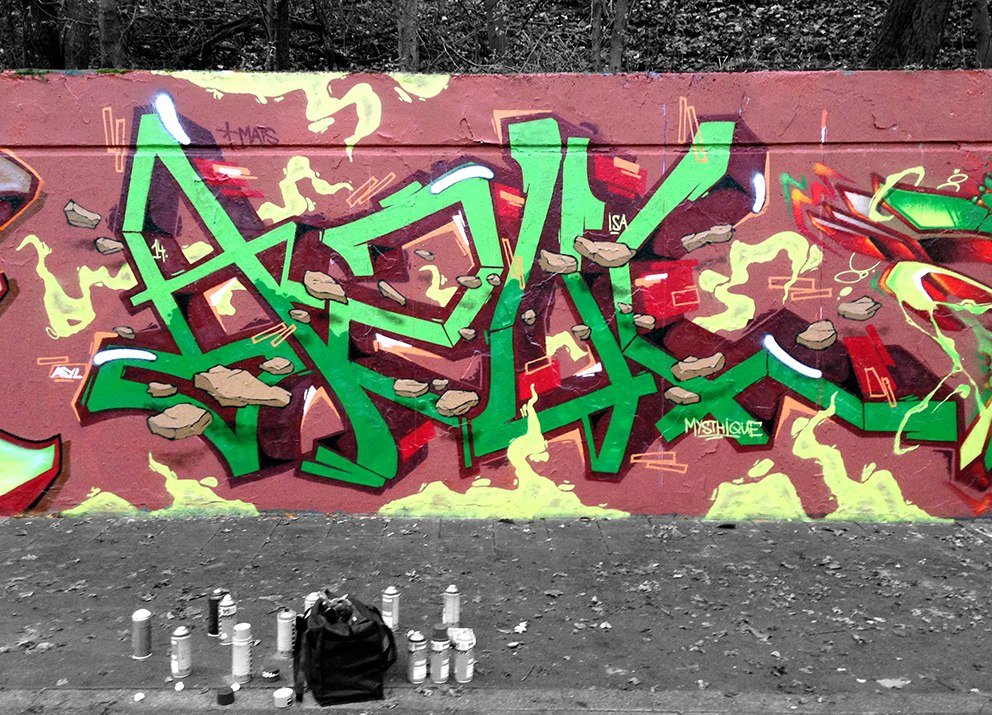 Graffiti Wall in Rhein-Kreis Neuss - Photo by Fhil - Cologne, Köln, Neuss (2014)