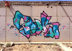 Graffiti Wall - Photo by Fhil - Spain, Ouzo, Zook (2017)