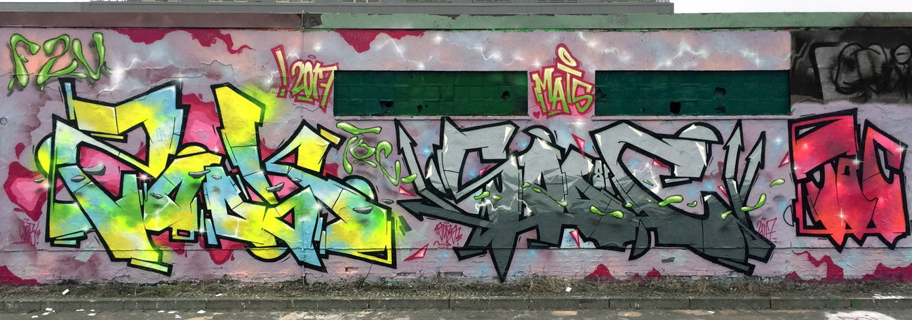 Graffiti Wall - Photo by Fhil - Asyl, Hall, Wolfsburg (2017)