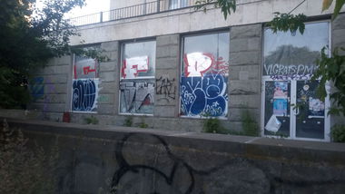 Graffiti Bombing - Photo by FiSskOnee