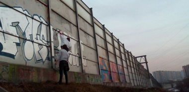 Graffiti Wall in Настройка Расположения - Photo by Fiks - TMH_BoyzMoscowGraffitiBombing