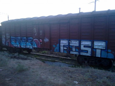 Graffiti Train in Russia - Photo by Fistok - 2012