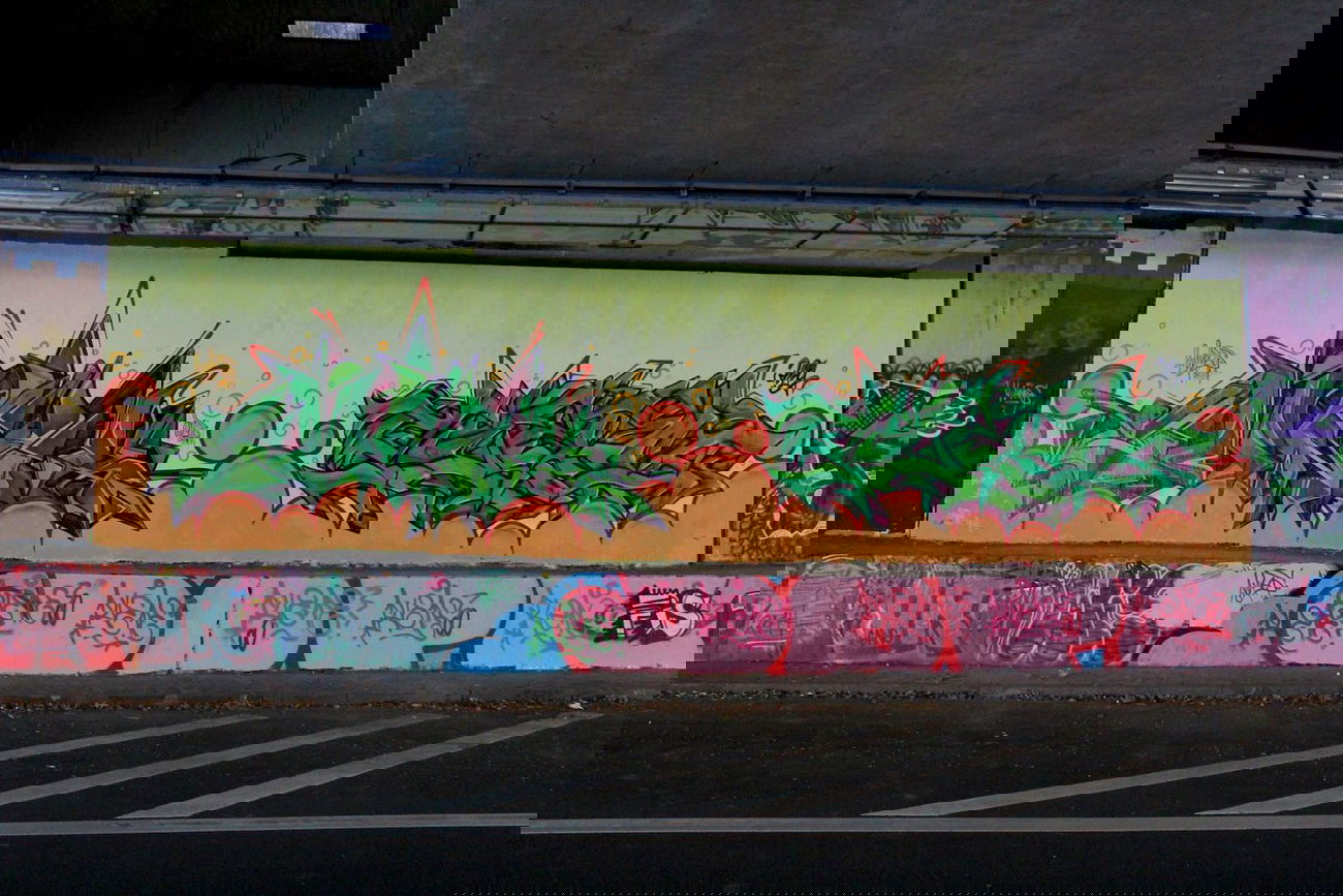 Graffiti Wall - Photo by Flag - junk, bochum, flag (2014)