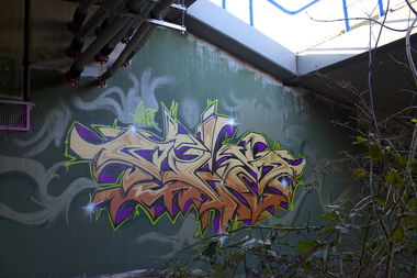 Graffiti Wall in Bochum - Photo by Flag - flag, fla, bochum (2015)