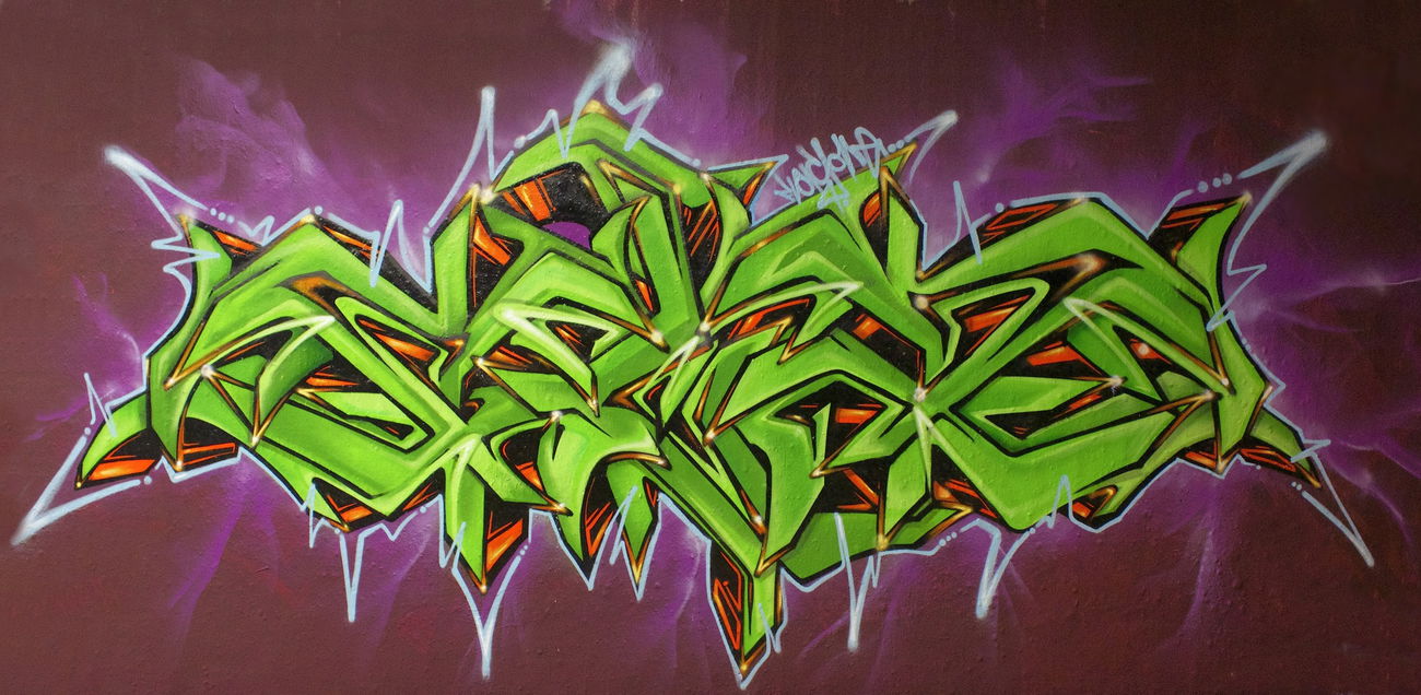 Graffiti Wall in Bochum - Photo by Flag - wildstyle, Fla (2015)