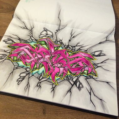Graffiti Sketch - Photo by Flag - blackbook, Wildstyle, sketch (2015)