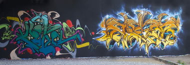 Graffiti Wall - Photo by Flag - bochum, potul, flag