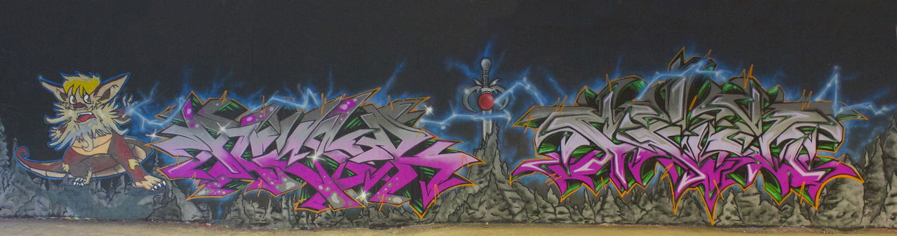Graffiti Wall - Photo by Flag - flag, bochum, wildstyle