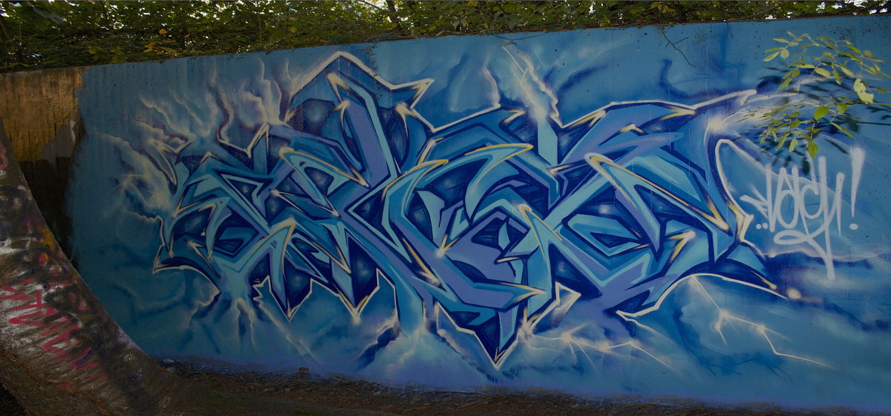 Graffiti Wall - Photo by Flag - Flag, Bochum, Wildstyle (2015)