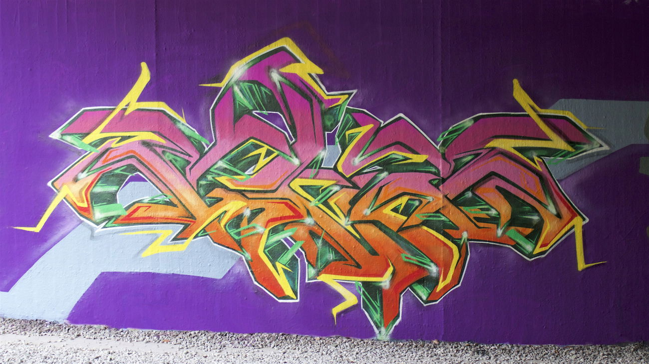 Graffiti Wall - Photo by Flag - wildstyle, bochum (2016)