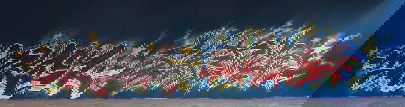 Graffiti Wall in Bochum - Photo by Flag - steg, ang, ior (2015)