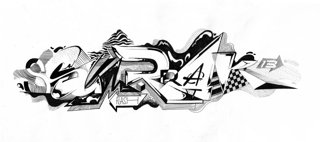 Graffiti Sketch - Photo by Flash