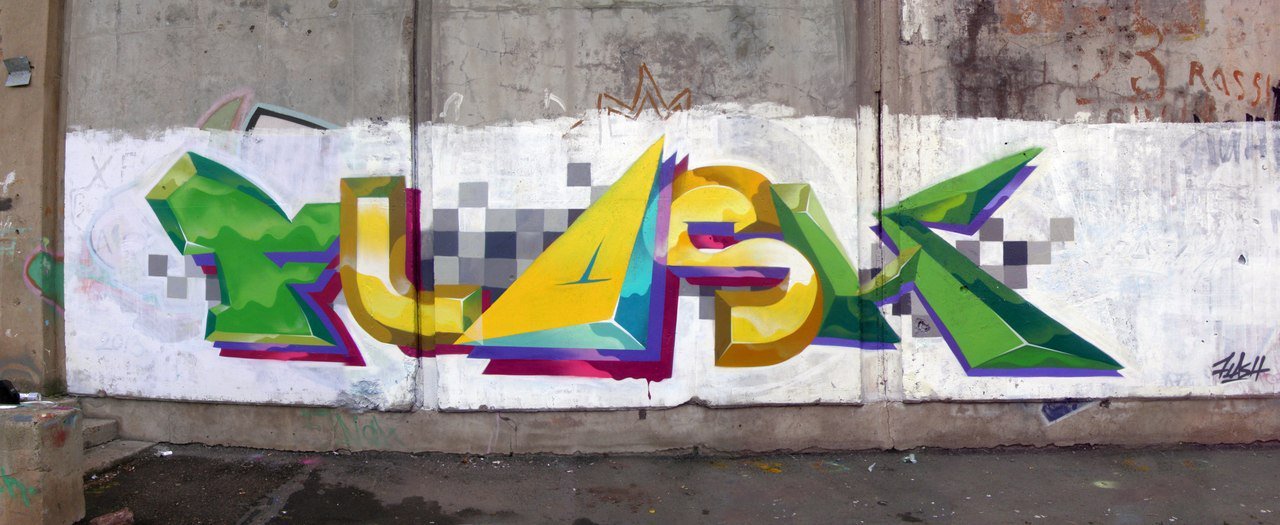 Graffiti Wall in Magnitogorsk - Photo by Flash