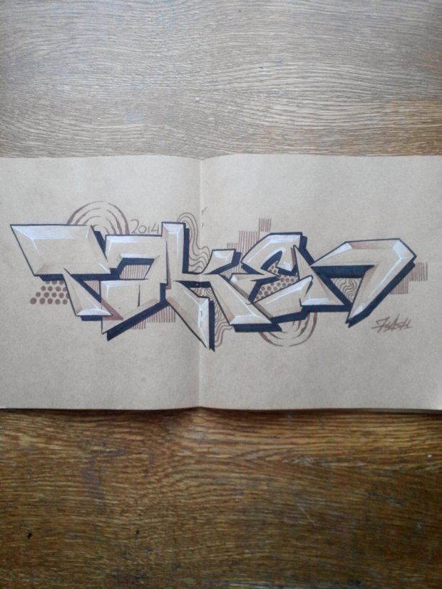 Graffiti Sketch - Photo by Flash