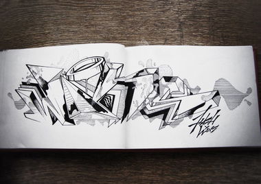 Graffiti Sketch - Photo by Flash