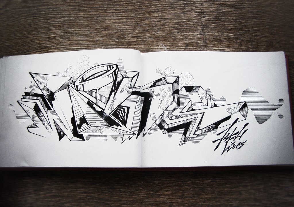 Graffiti Sketch - Photo by Flash