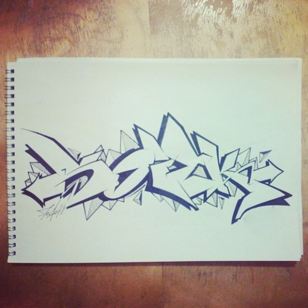 Graffiti Sketch - Photo by Flash
