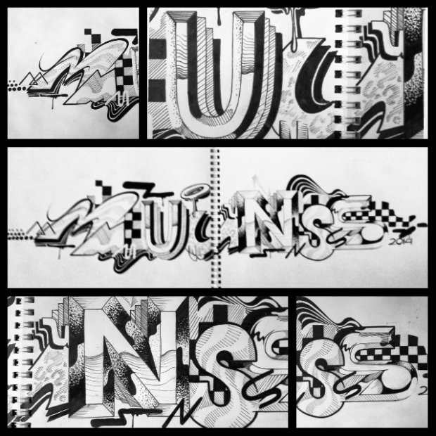 Graffiti Sketch - Photo by Flash