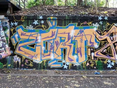 Graffiti Wall in Germany - Photo by Fleischpeitsche - ZORT, PHEPS, FR (2014)