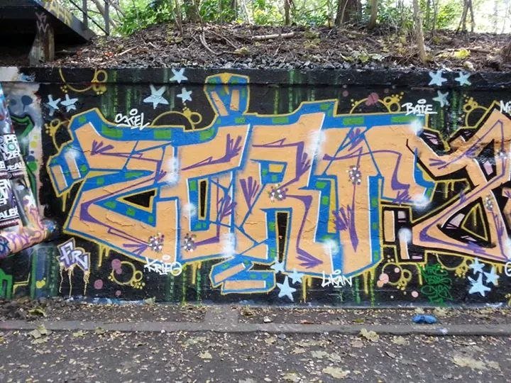 Graffiti Wall in Germany - Photo by Fleischpeitsche - ZORT, PHEPS, FR (2014)