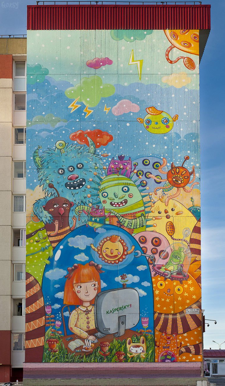 Graffiti Wall in Gatchina - Photo by Floksy - floksy, fun, girl