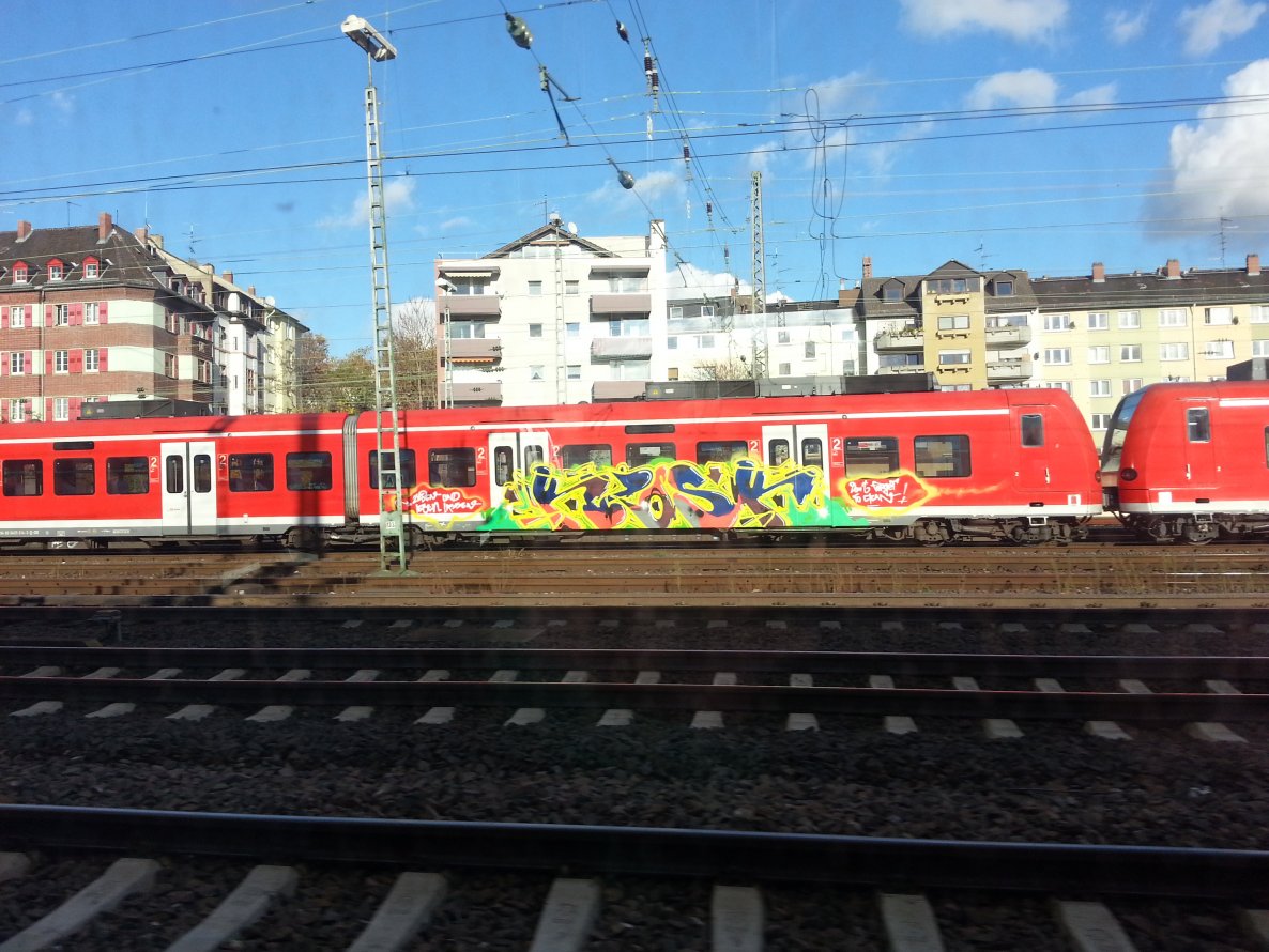 Graffiti Train in Mainz - Photo by FlowRain - Kiosk (2012)