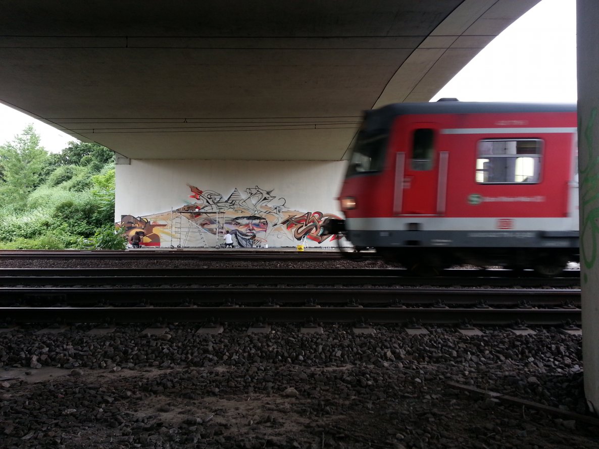 Graffiti Wall in Wiesbaden - Photo by FlowRain - MOS, Meeting, of (2013)