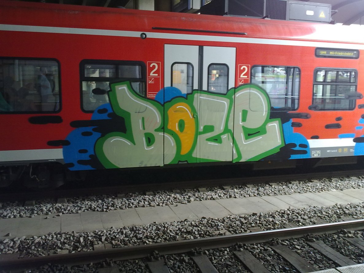 Graffiti Train in Conceicao - Photo by FlowRain - Boze