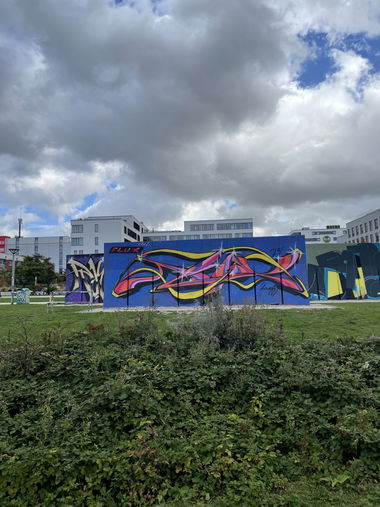 Graffiti Wall in Wiesbaden - Photo by Flux55 (2025)