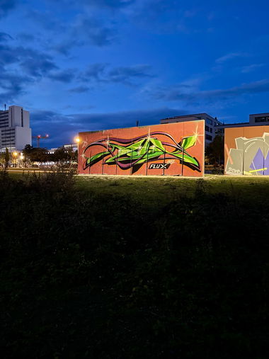 Graffiti Wall in Wiesbaden - Photo by Flux55 (2025)