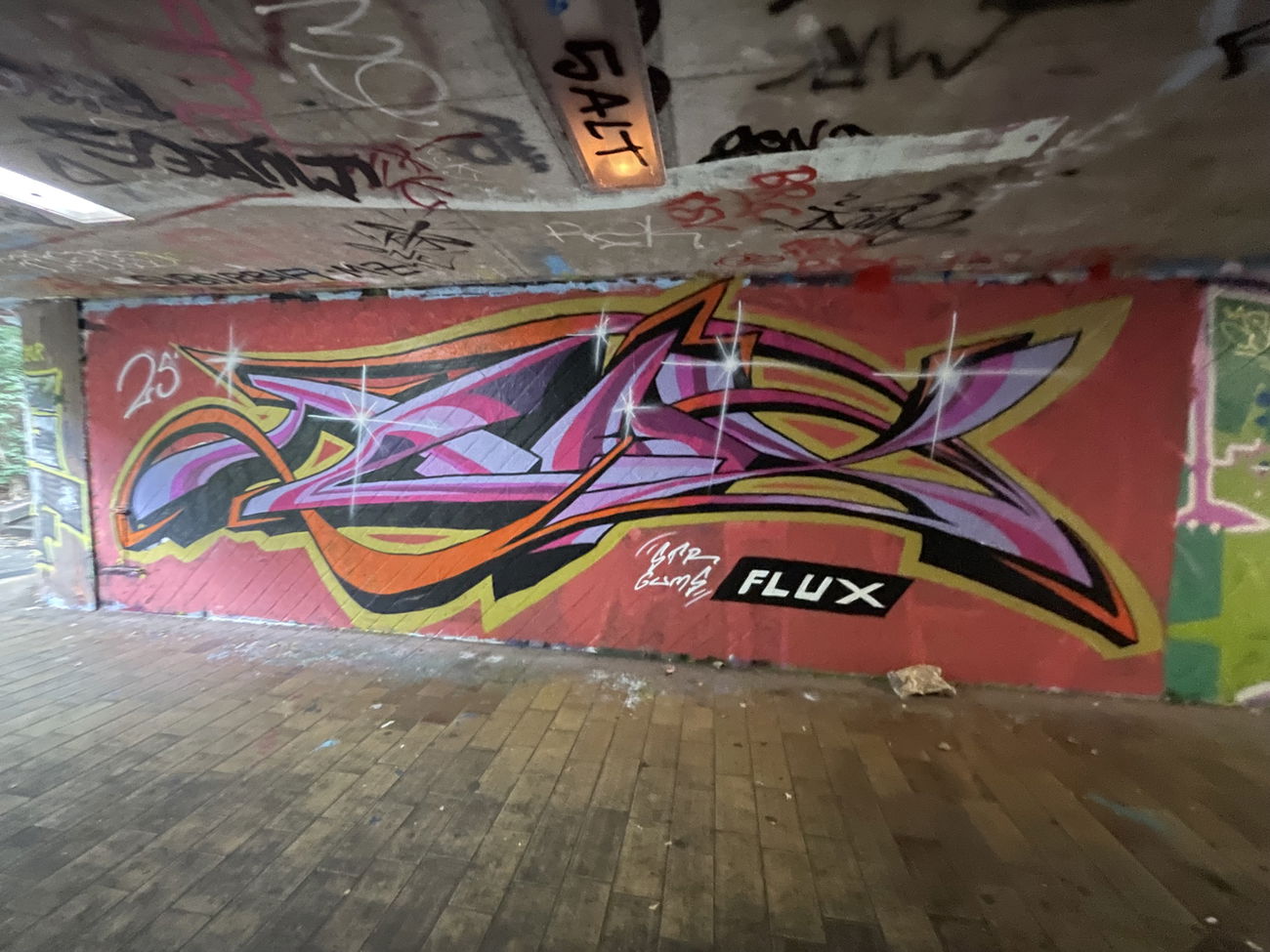 Graffiti Wall in Mainz - Photo by Flux55 (2025)