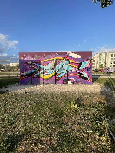 Graffiti Wall in Wiesbaden - Photo by Flux55 (2025)