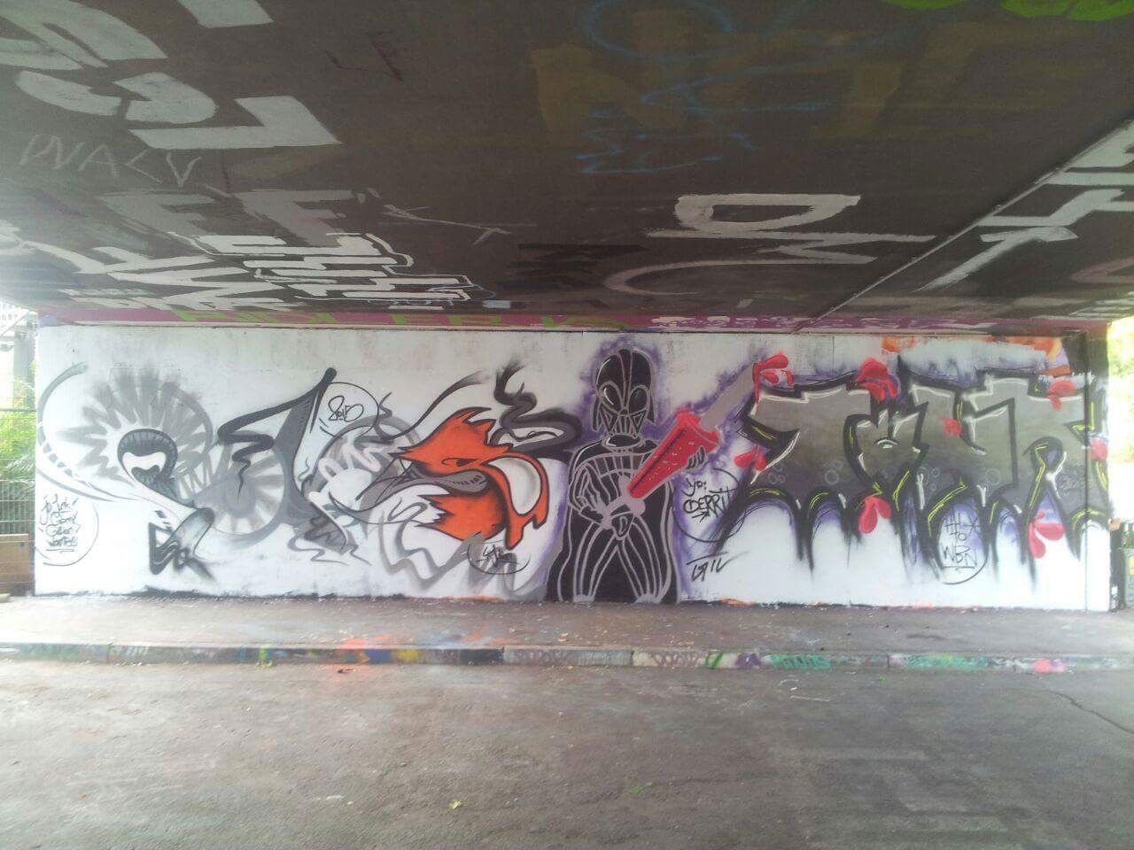 Graffiti Wall - Photo by Foks - Foks, junk
