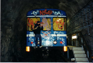 Graffiti Bombing - Photo by Fonzinated - SAD, PMSGANG (2000)