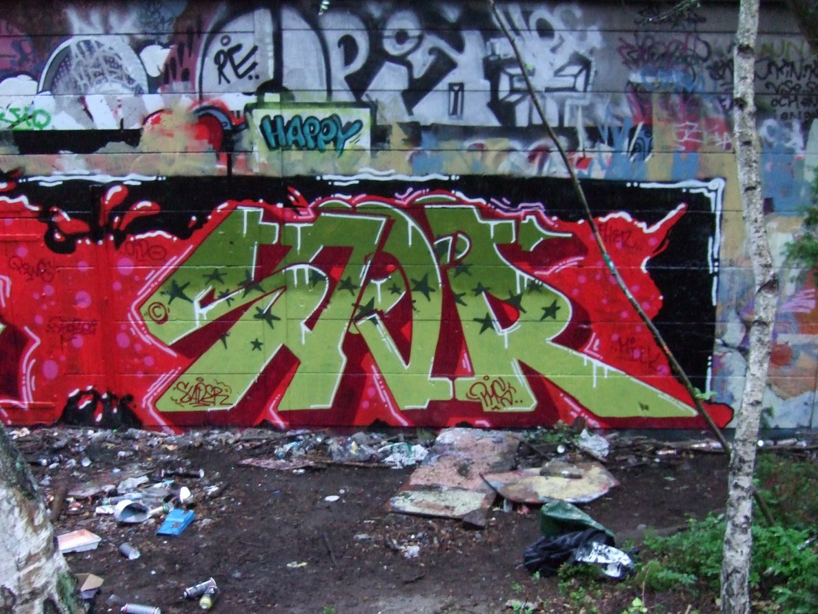 Graffiti Wall - Photo by Fonzinated - SAD, PMS (2009)