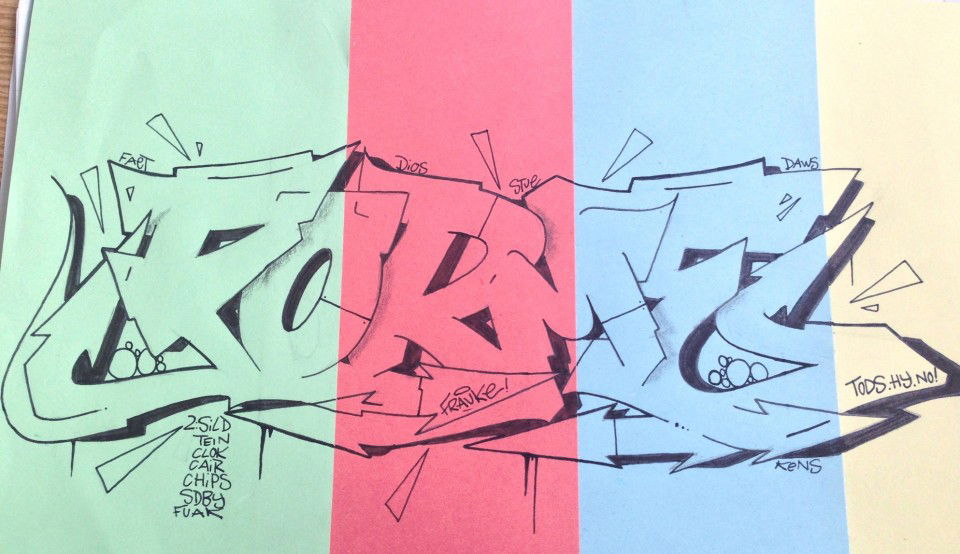 Graffiti Sketch - Photo by Forme193 - Forme, Tods, Hy
