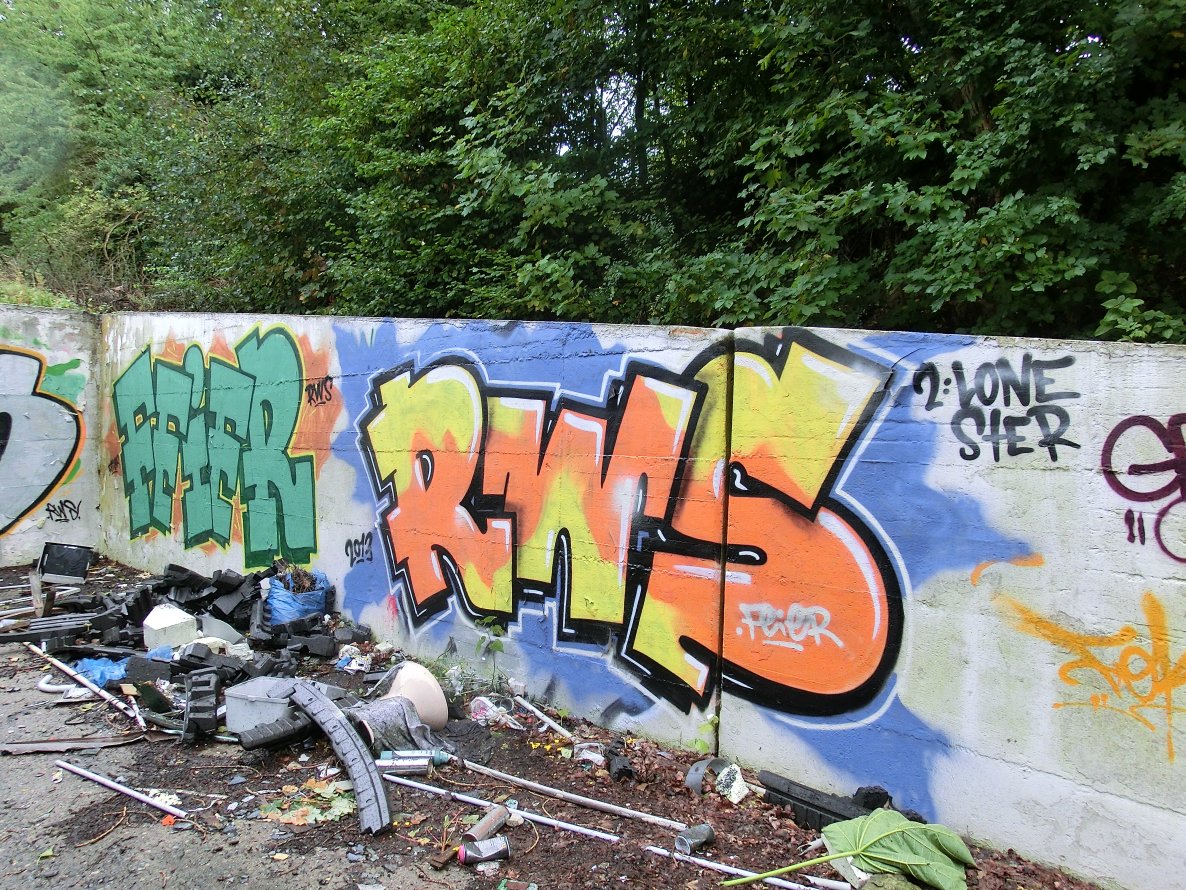 Graffiti Wall in Bonn - Photo by Frame - RWS, Feier (2013)