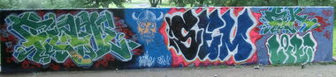 Graffiti Wall in Bonn - Photo by Frame - Frm, Frame, Sem (2013)