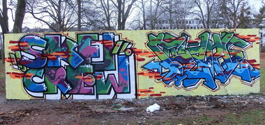 Graffiti Wall in Bonn - Photo by Frame - SKE, SKE, Crew (2013)