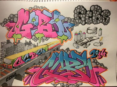 Graffiti Sketch - Photo by Frame - Gcbs, Frame (2014)